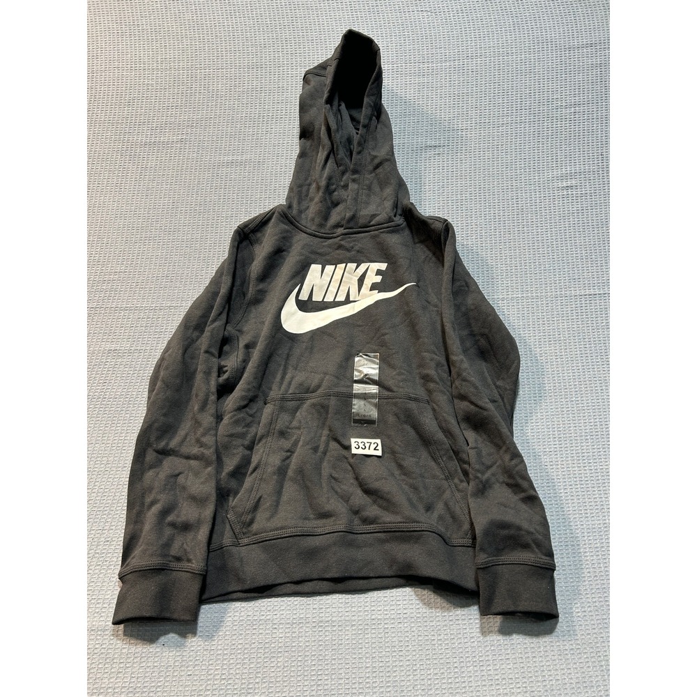 Nike Hoodie Pullover Youth Sz L Black